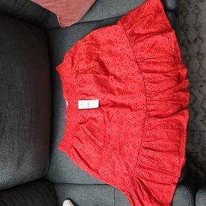 Loft Red Skirt Medium